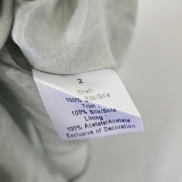 Nougat London 100% Silk Beaded Dress Size 2 US 6 Fairycore Whimsy Feminine - Picture 5 of 6